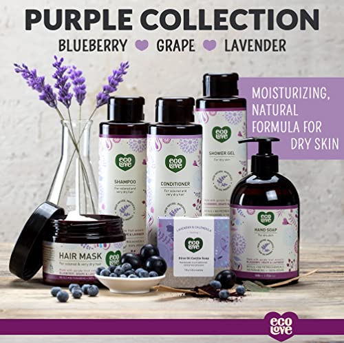 ecoLove Vegan Liquid Hand Soap, Blueberry & Lavender, 17.6 oz