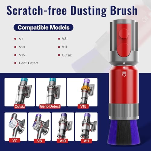 Scratch-Free Dusting Brush for Dyson V7 V8 V10 V11 V15 Vacuum Cleaners