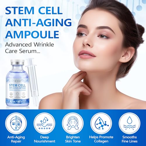 MINGYITUO Stem Cell Serum for Face — 1.18 fl oz / 2 Pack Microneedling Compatible Anti-Aging