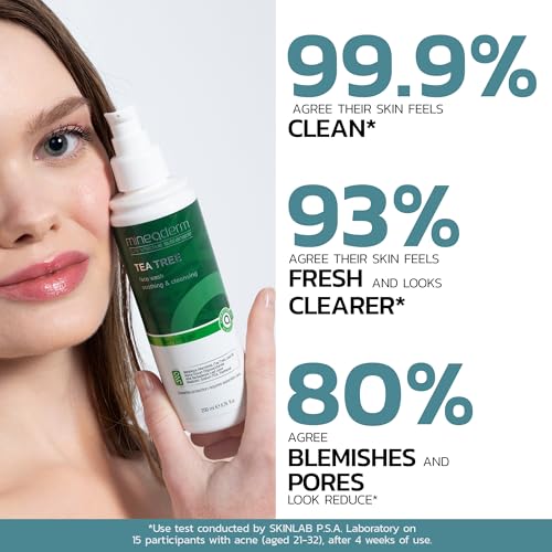 Mineaderm Tea Tree Oil Face Wash for Oily & Acne-Prone Skin - 6.76 fl oz
