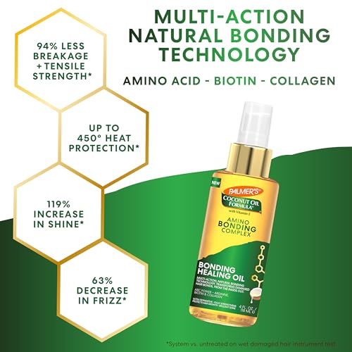 Palmer's Amino Bonding Complex Hair Oil with Coconut Oil & Vitamin E - 4 fl oz
