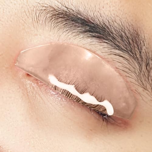 PERMANIA Clear Flat Lash Lift Shields for No.1 Perm Softening Eyelash Lift Pads, Salon Use
