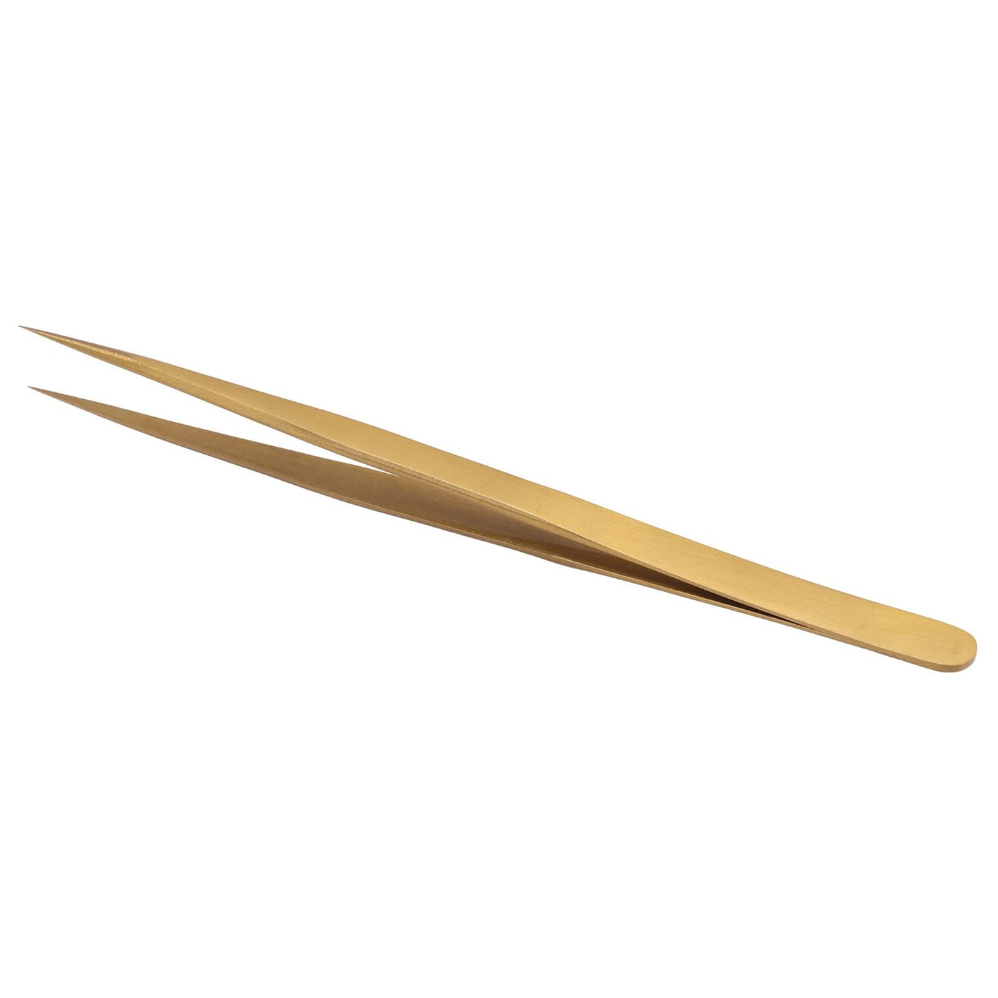 Precision Tweezers AntiMagnetic Soldering Tweezers Long Life Aluminum Alloy For Watches (Gold)