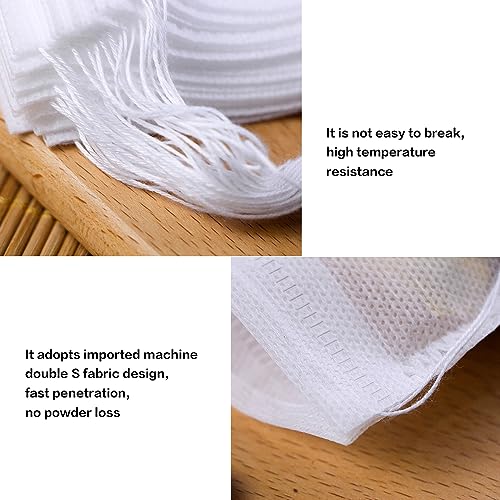 100 No Mess Cold Brew Coffee Bags with Drawstring - 6'' x 8''