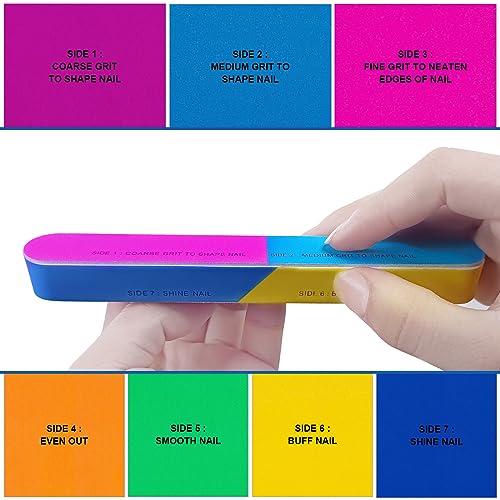 7-Way Nail Buffer Blocks (6 Pcs) for Natural Nail Shine