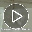 TwoFish White Angel Shower Curtain Hooks Set of 12 - Anti-Rust Decorative Resin