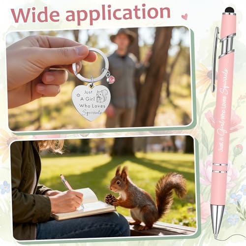 Squirrel Gifts Set for Women Girls - 5 Pcs Squirrel Themed Accessories