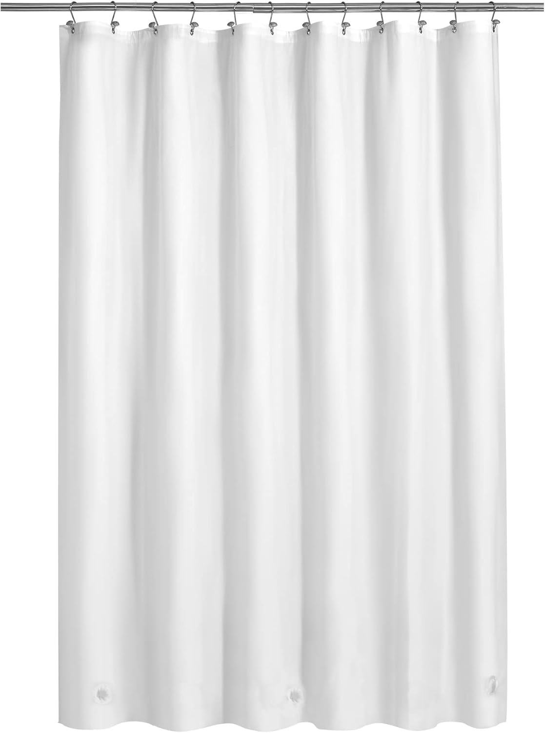 Clear Plastic Shower Liner - Premium Waterproof PEVA Curtain with Rustproof Grommets & 3 Magnets | Standard Size