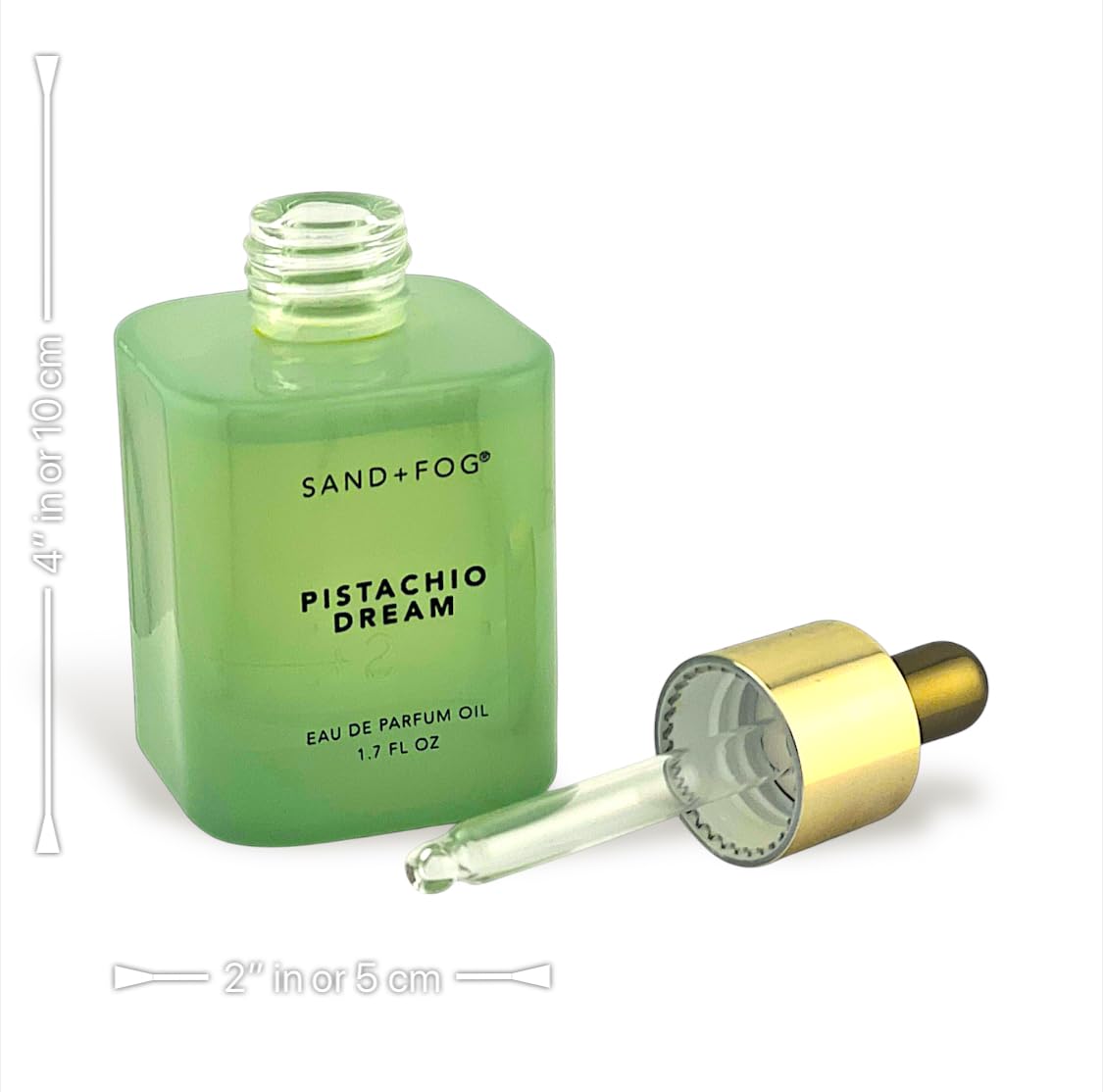 Sand + Fog Pistachio Dream Eau de Parfum Oil, 1.7oz 50 ml, Dropper Bottle
