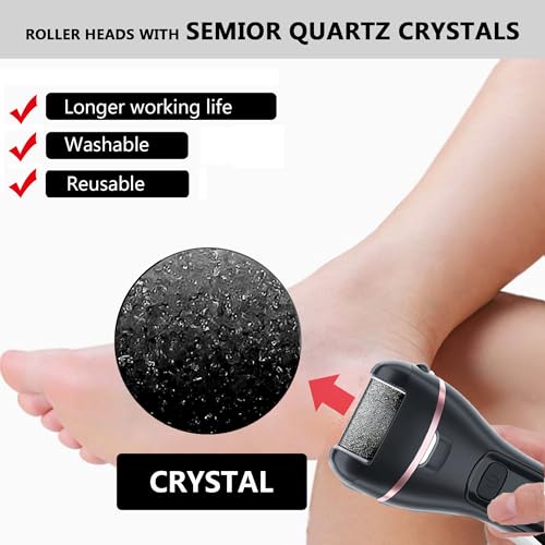 12-Pack Extra Coarse Replacement Rollers for Electric Foot Callus Removers