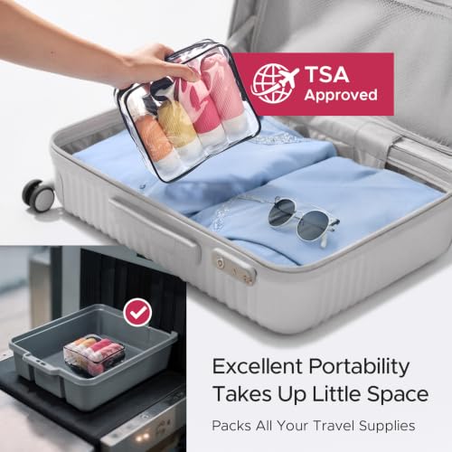 LitBear 23-Piece TSA Approved Travel Bottle Set for Toiletries Leak-Proof