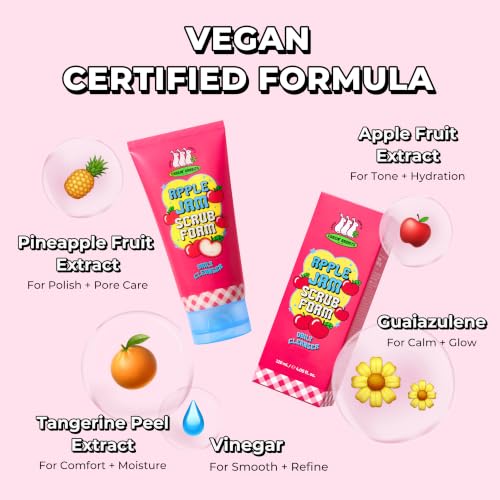 Chasin' Rabbits Apple Exfoliating Face Wash & Cleanser - Vegan Skin Care