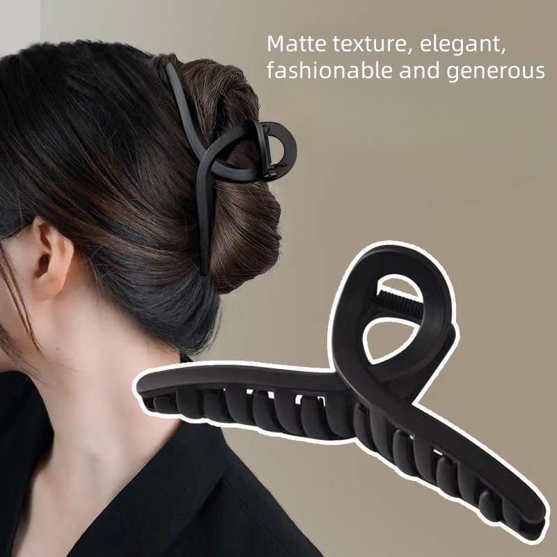 Large Claw Clips for Women - 4 Pcs Non-Slip Hair Clips