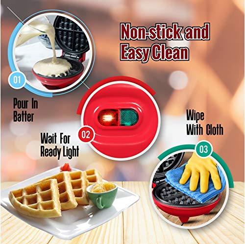 Burgess Brothers Mini Churwaffle Maker for Waffles & Chaffles