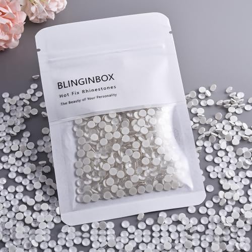 1440pcs Hotfix Rhinestones for DIY Crafts & Clothing - White Neon SS20