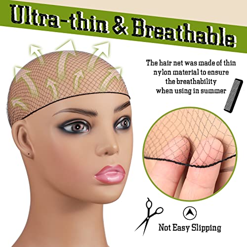 Jexine 400 Pcs Disposable Hair Nets for Women - Black