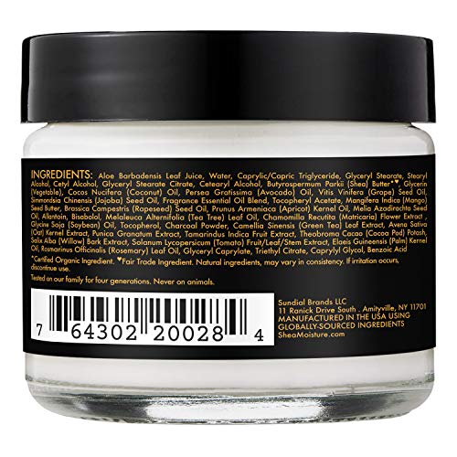 SheaMoisture African Black Soap Balancing Moisturizer 2 oz - Paraben Free Hydrating Lotion for Dry Skin