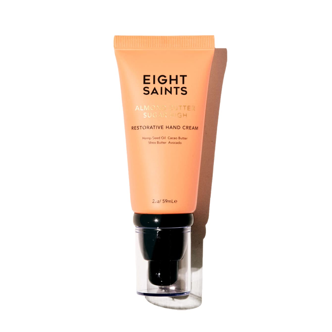 Eight Saints Almond Butter Sugar High Hand Cream For Dry Cracked Hands, Hand Lotion To Hydrate, Protect and Heal, with Hemp Seed Oil, Cocao Butter, and Shea Butter, 2 Ounces