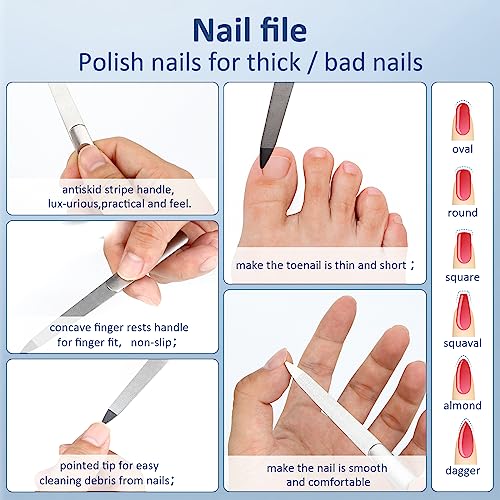 3-Piece Professional Cuticle Pusher and Nail Polish Remover Set