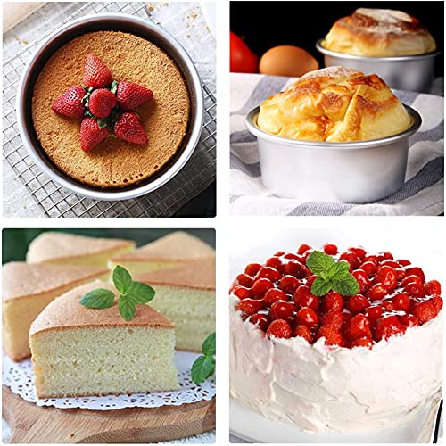 6-Inch Round Cake Pan with Removable Bottom - Anodized Aluminum