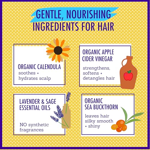 California Baby Calendula Kids Conditioner - Plant-Based Detangler, 8.5 oz