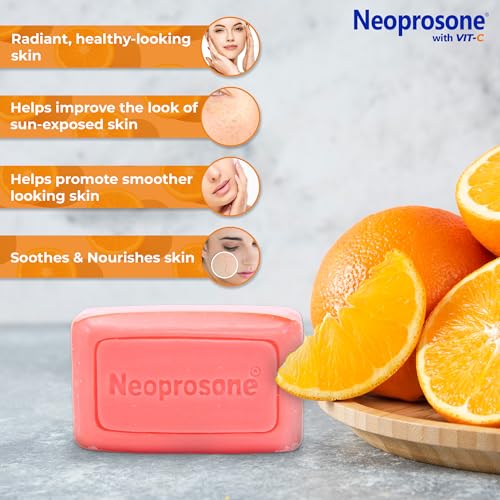 Neoprosone Skin Brightening Soap 2.8 oz Pack of 2 - Fades Dark Spots & Evens Skin Tone