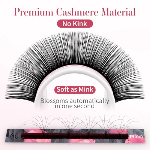 ABONNIE 0.03-CC Self Fanning Lash Extensions 8-15mm Mixed Length Cashmere Fans