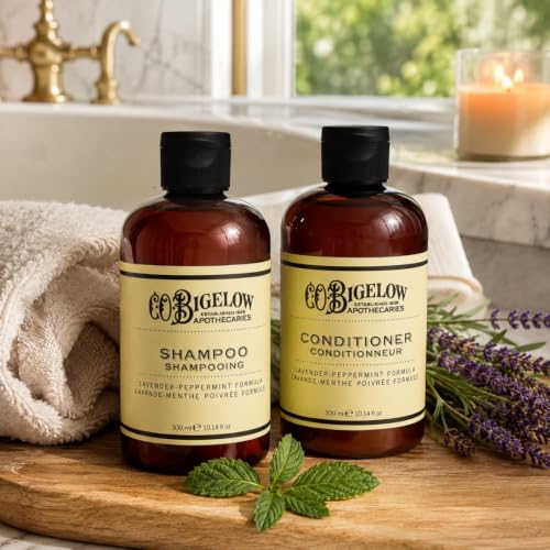 C.O. Bigelow Lavender Peppermint Sulfate-Free Shampoo 10.14 Fl Oz - Deep Cleansing Hair Wash