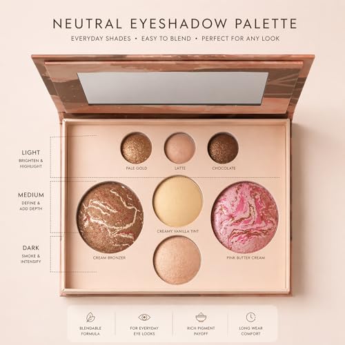 LLASIDO Baked Full Face Makeup Palette for Mature Skin