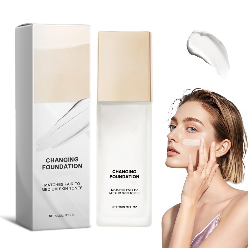 Color Changing Foundation for Mature Skin - All Day Flawless CC Makeup | Warm Tone BB Cream