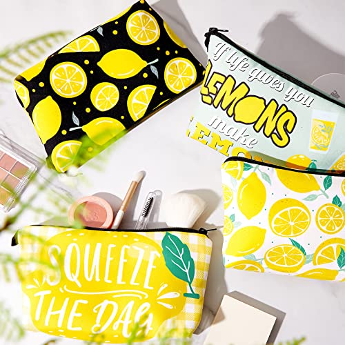 Reginary Lemon Style 6-Piece Waterproof Makeup & Cosmetic Bags Travel Organizer