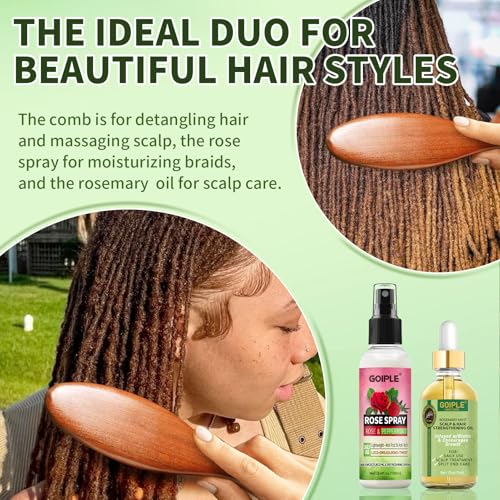 Goiple Rose Water Loc Spray & Rosemary Hair Growth Oil Care Kit