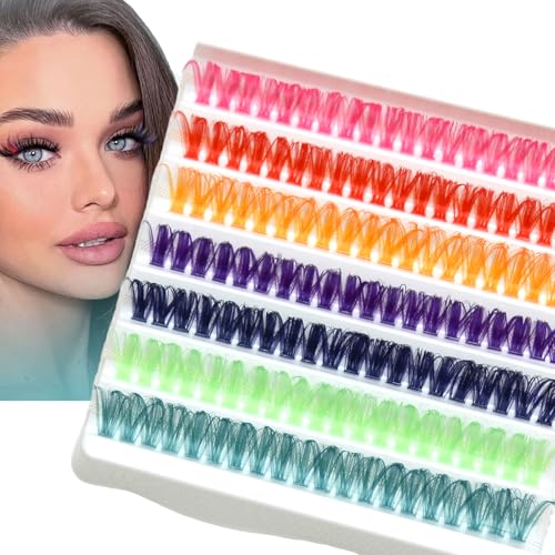 140 Pcs Colorful 40D Lash Extension Kit - Reusable DIY Eyelashes
