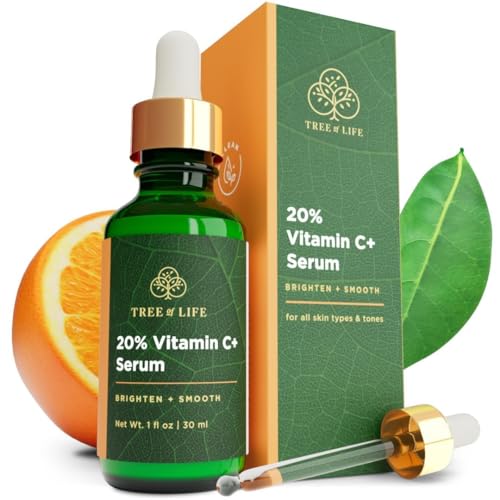 Tree of Life Vitamin C+ Serum for Face - 1 Fl Oz, Dark Spot Remover