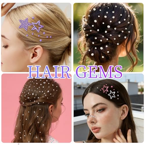 Teenitor Star Face Gems - Self-Adhesive Rhinestones for Makeup