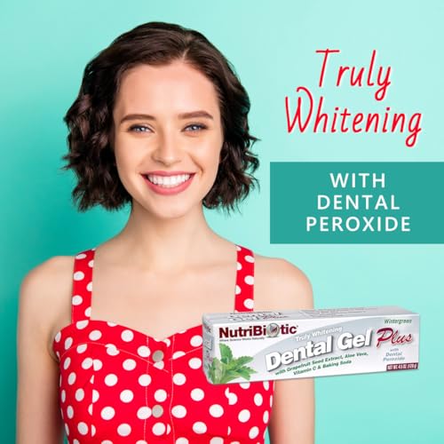 NutriBiotic Whitening Dental Gel with GSE & Aloe - 4.5 oz