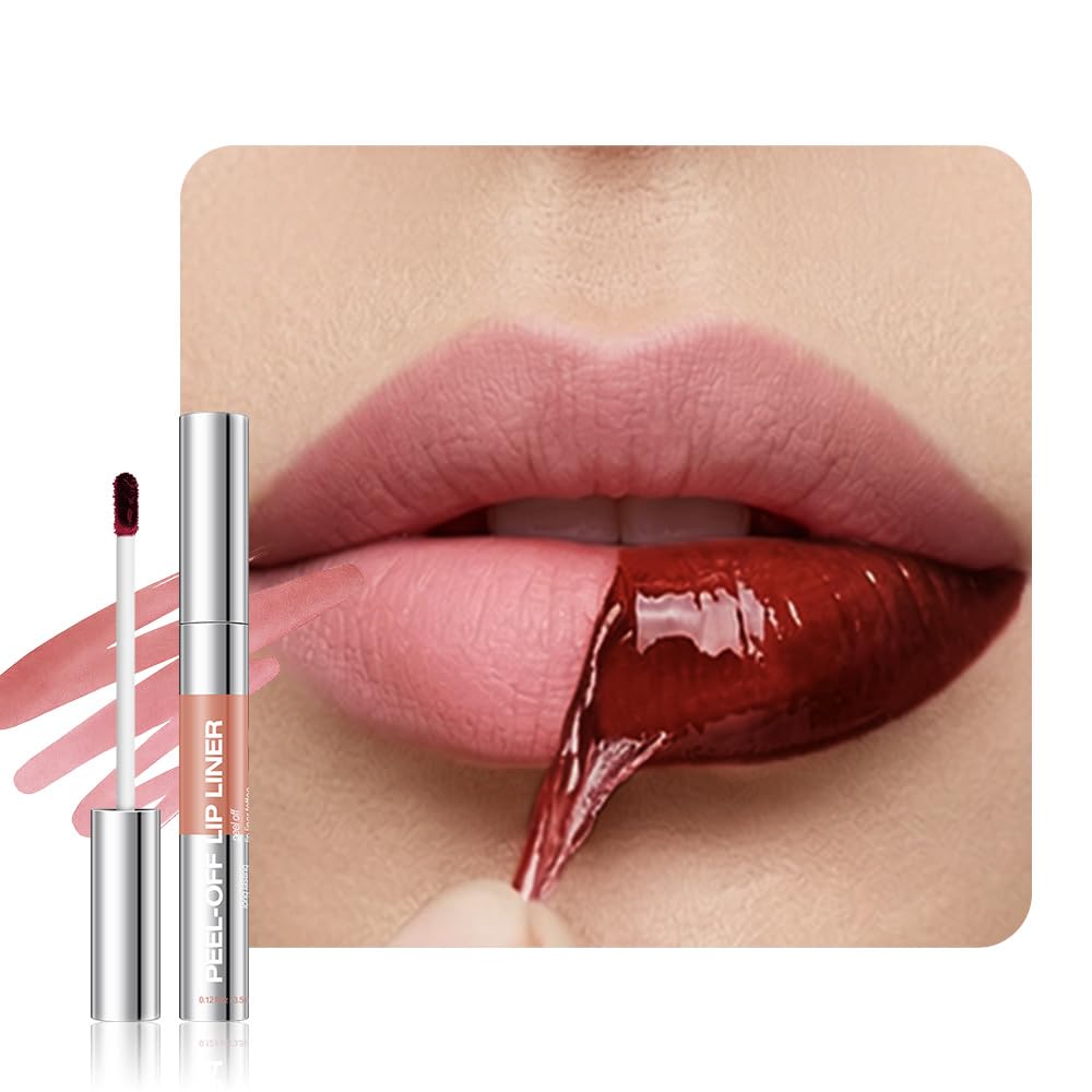 Matte Liquid Lip Gloss Stain Set - Long Lasting Waterproof Lipstick | Wine Red & Brown, 2 Pcs