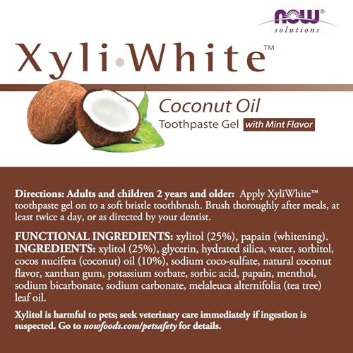 Xyliwhite Fluoride-Free Toothpaste Gel with Coconut Oil, 6.4 oz