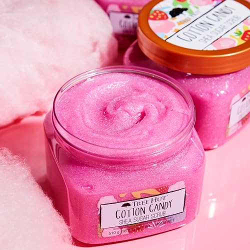 Tree Hut Cotton Candy Body Scrub - Exfoliating Sugar Scrub, 18 Oz