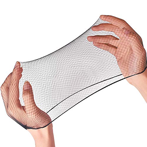 Smilco Black Hair Net 100 Pcs 22 Inch Elastic Mesh for Food Service & Wig