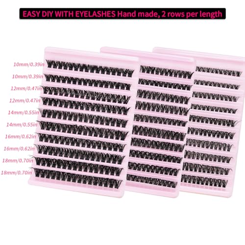RITALASH 60D+80D+100D Lash Clusters Kit for Natural & Dramatic Looks
