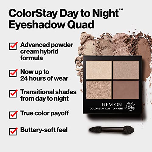 REVLON ColorStay Day to Night Eyeshadow Quad - Longwear Palette