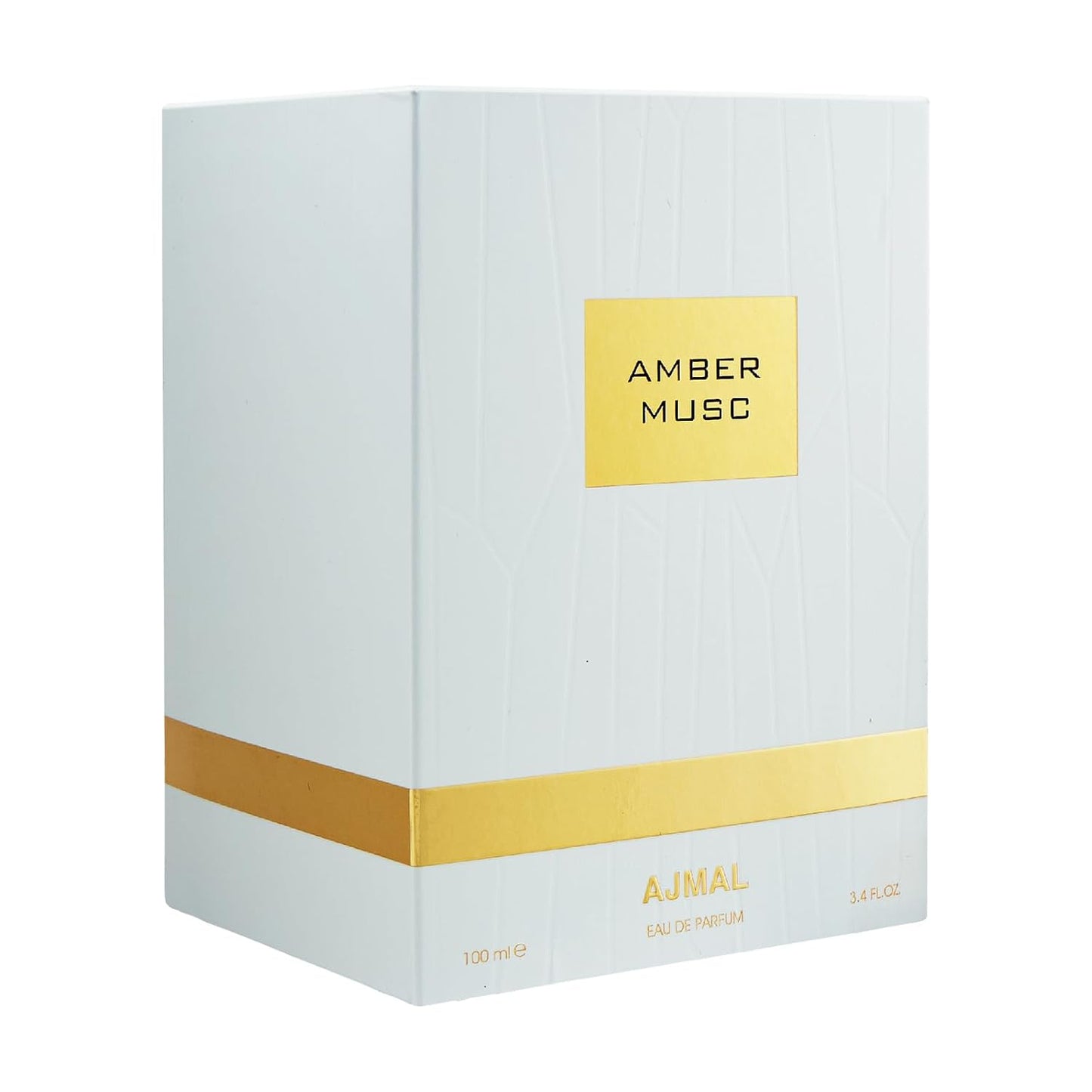 Ajmal Amber Musc Eau de Parfum 3.4 oz - Unisex Amber Floral & Musky Woody Fragrance with Rose, Cedarwood & Musk | Long-Lasting Luxury