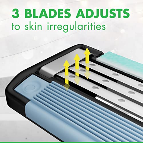 Gillette Mach3 Sensitive Razors for Men, Men¡¯s Disposable Razors, Pivoting Head for Close and Comfortable Shave, 10 Count