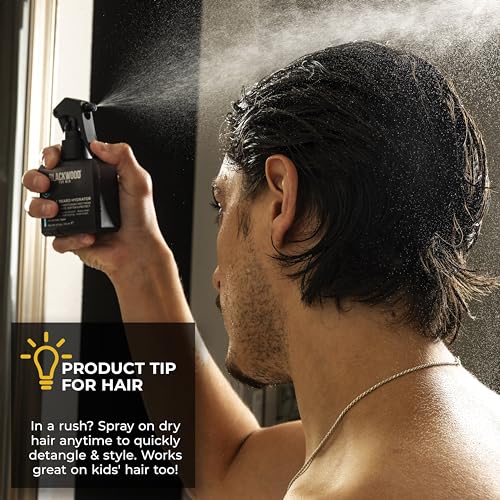 Blackwood For Men 4 Oz Hair & Beard Hydrator Spray – Leave-In Conditioner