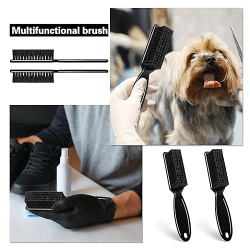 NICEMOVIC 30 Pcs Hair Clipper Blade Cleaning Brush Set - Black Nylon Bristle