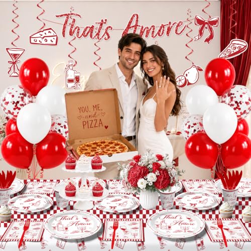 That's Amore Italian Party Kit for 25 Guests | Complete Decorations Set
