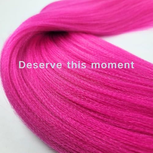 Leticia Magenta Pink Pre-Stretched Braiding Hair 26 Inch | 6 Bundles