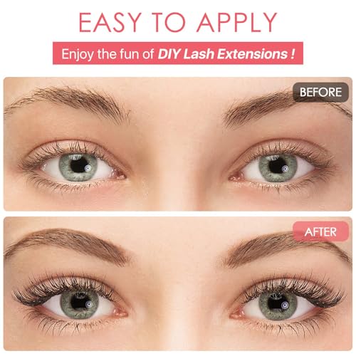 Latex-Free Eyelash Glue - Waterproof Cluster Bond & Seal