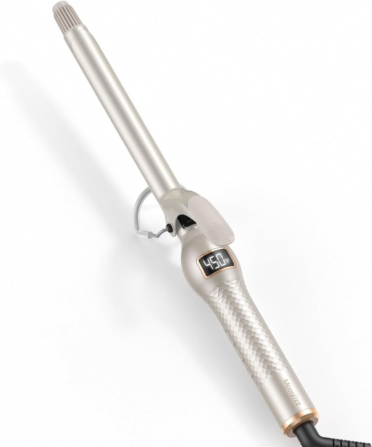 3/4 Inch Curling Iron - Small Barrel Ceramic Wand with Dual PTC Heating & 12 Temperature Settings | Gold
